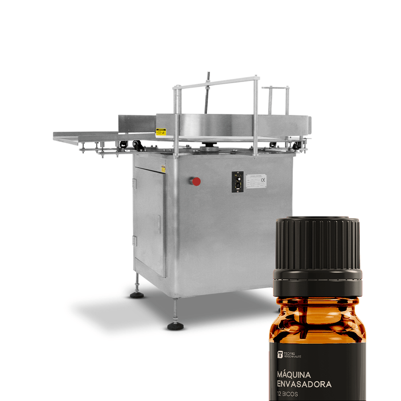 Linha-Automatica-12-Bicos-para-Frascos-com-10ml-30ml-com-Mesa-Giratoria-